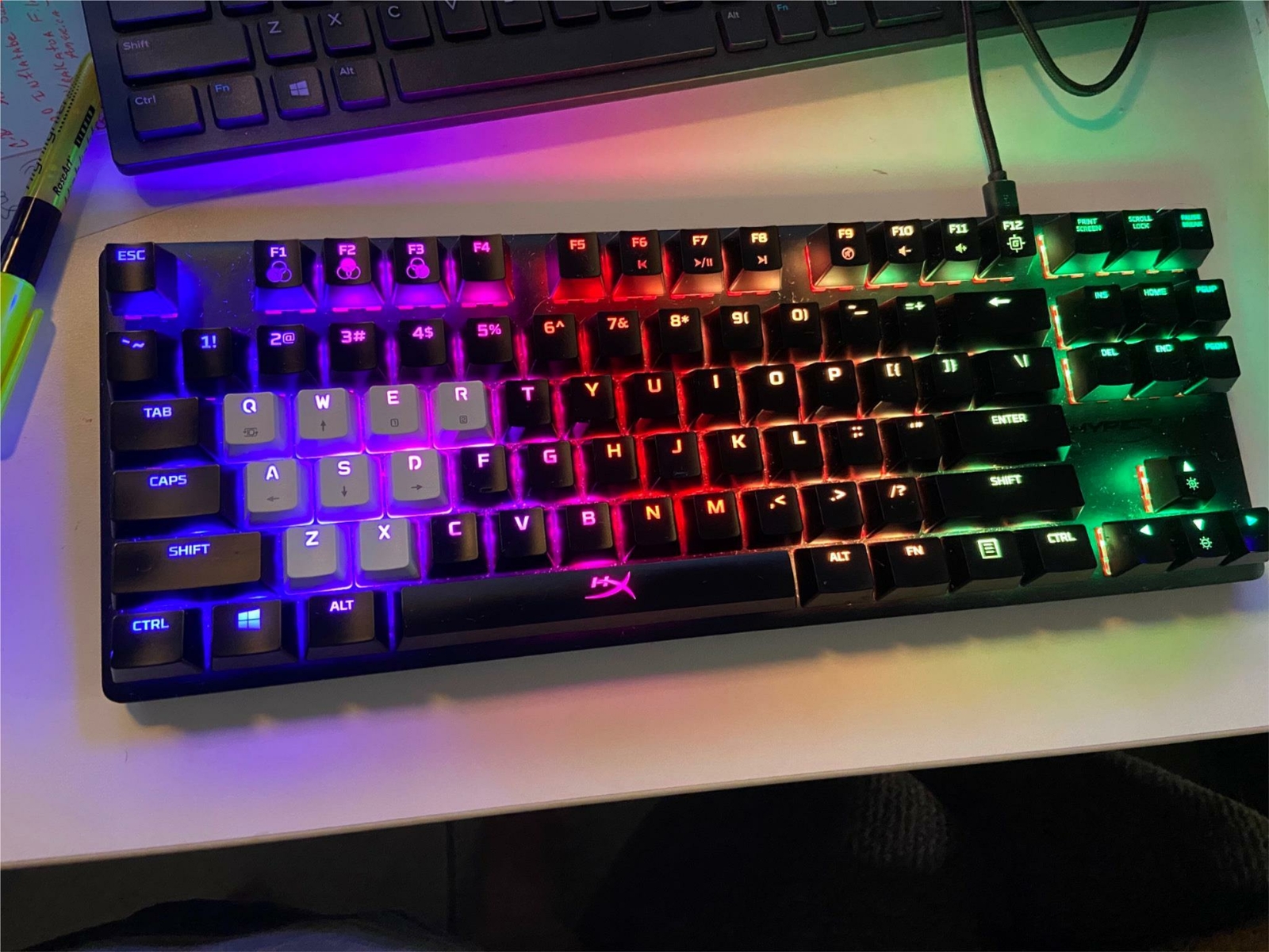 HyperX Alloy Origins Core TKL Mechanical Gaming Keyboard RGB Red Linear Switches