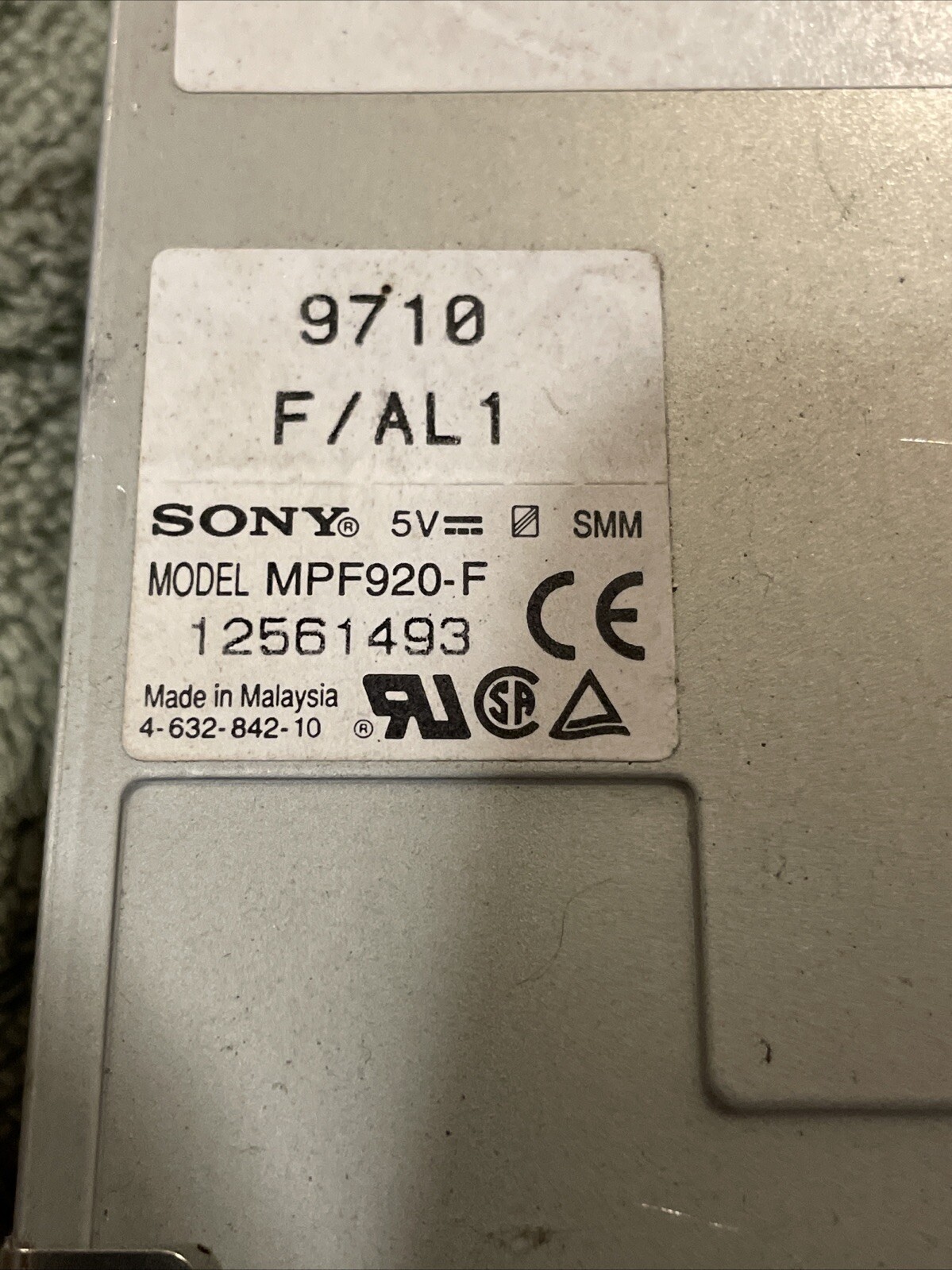 Sony MPF920-F Internal Floppy Disk Drive