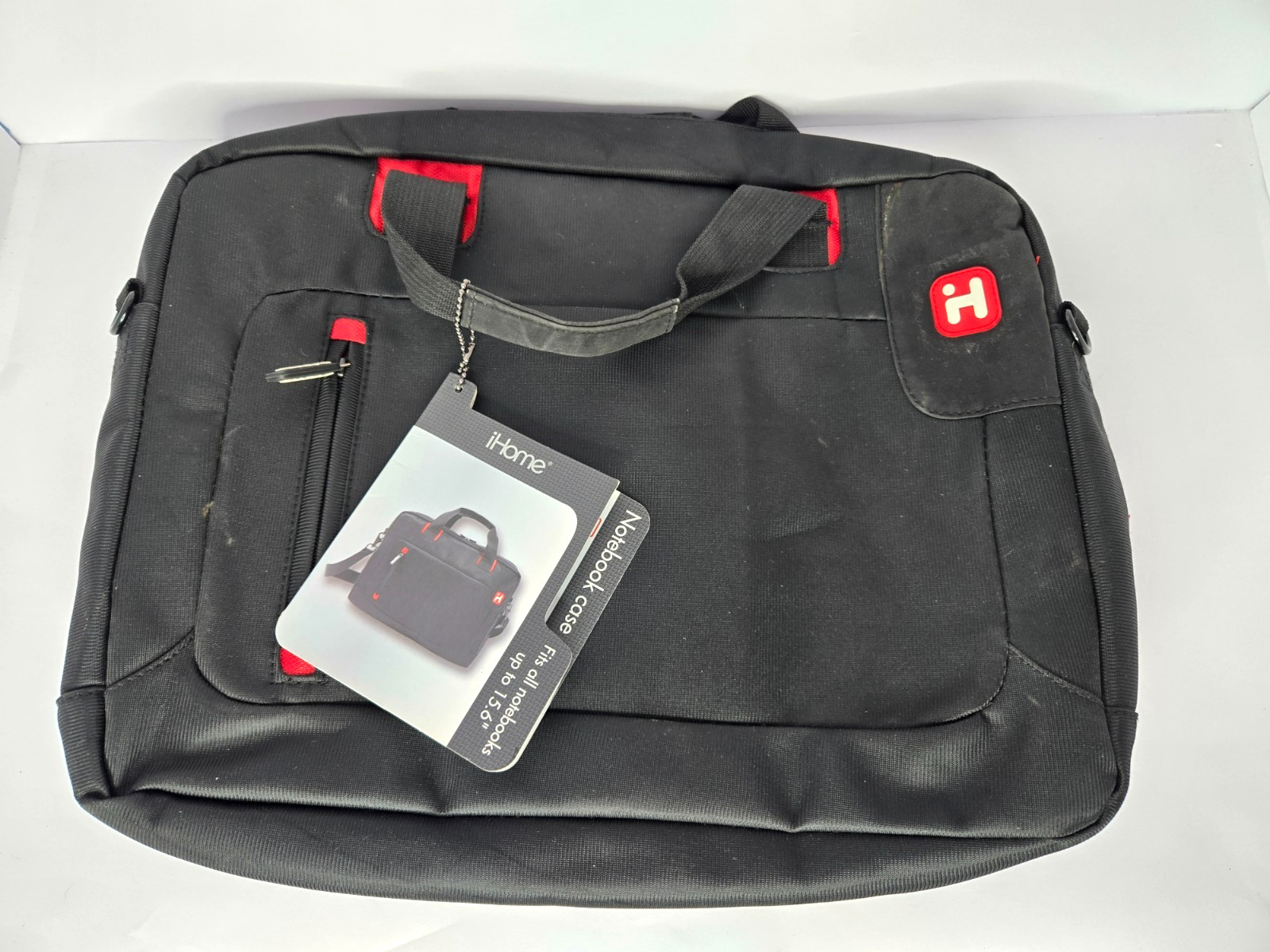 iHome 15.5" Laptop Notebook Case Bag Black Red Sony Lenovo MacBook Travel