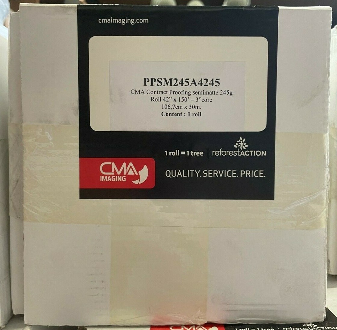 CMA Inkjet  Contract Proofing Paper Semi Matte 245g 42" x 150' Inkjet Paper