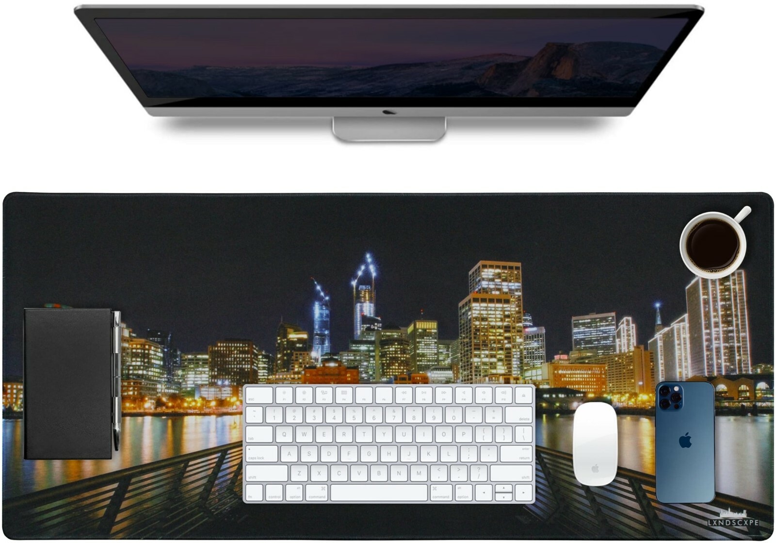Large Mouse Pad | Desk Pad by Lxndscxpe | San Francisco