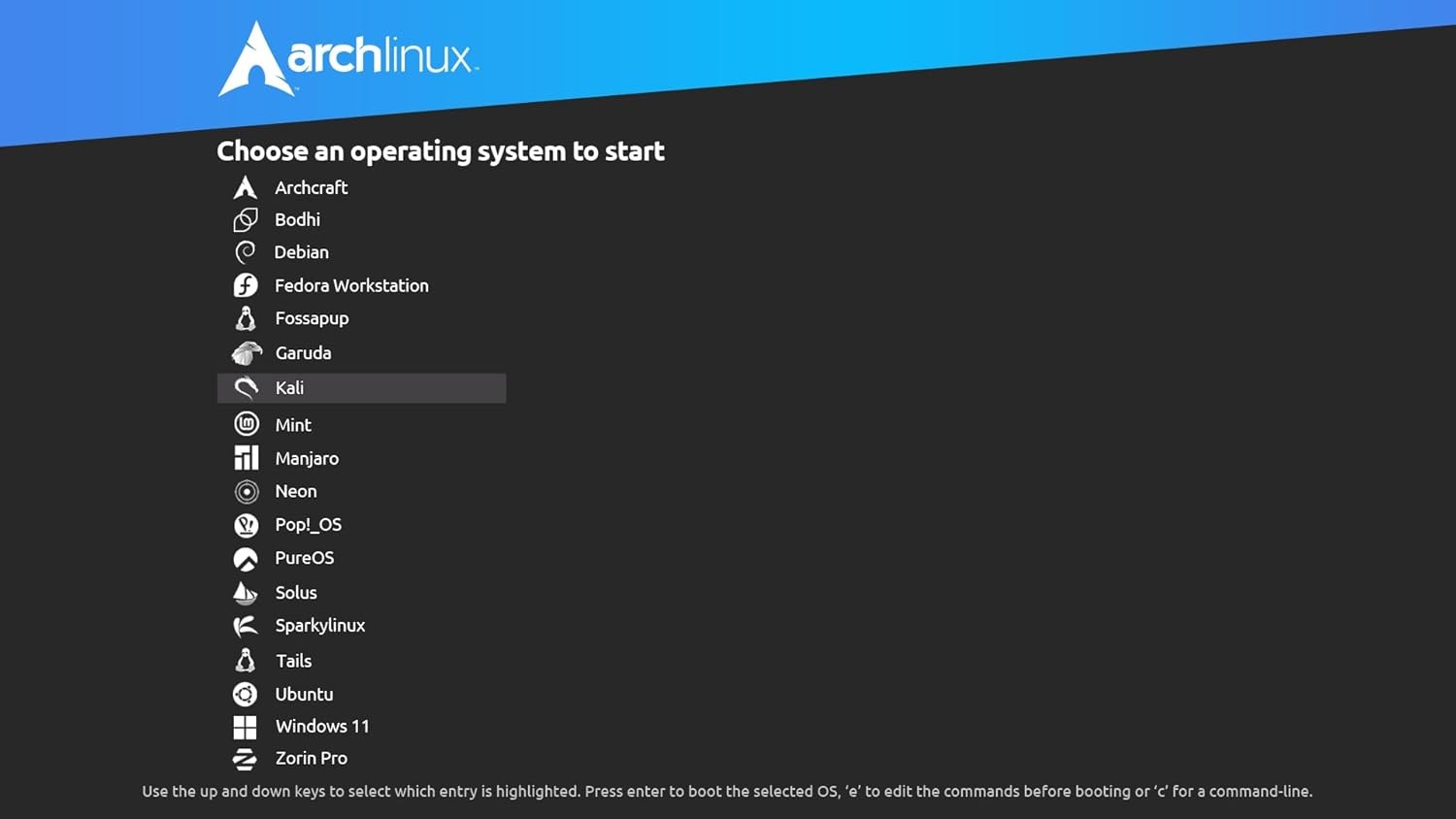 18-in-1 Bootable USB Drive Kali Tails Linux Arch + More