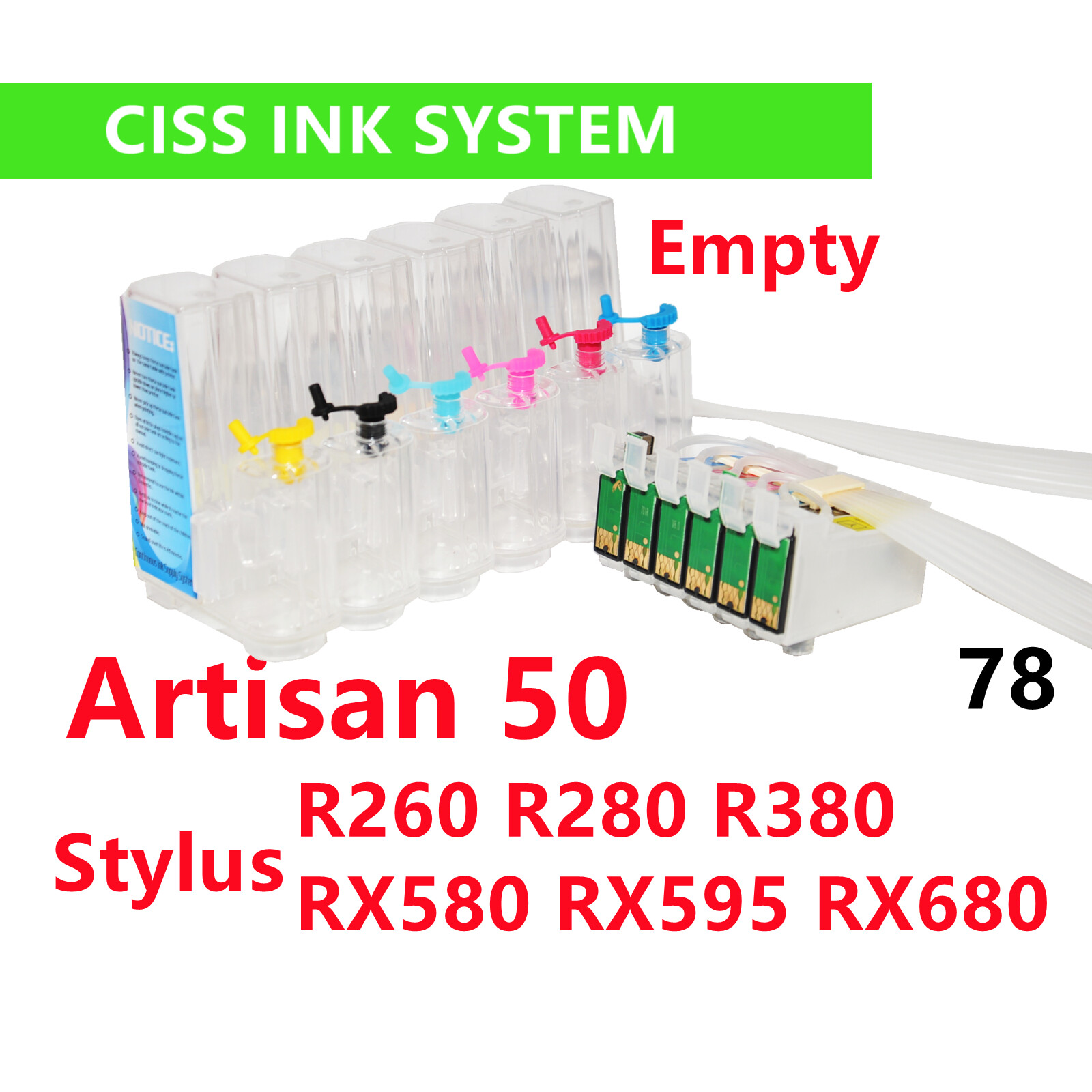 refillable CIS CISS ink system Stylus R260 T078 78