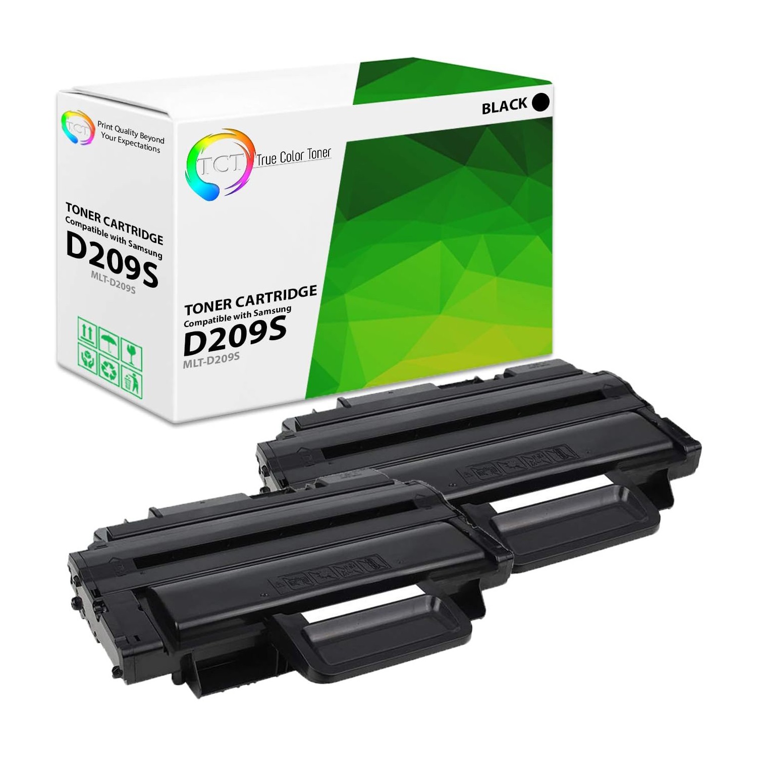 2Pk TCT MLT-D209S Black For Samsung SCX-4824FN 4826FN ML-2855ND Compatible Toner