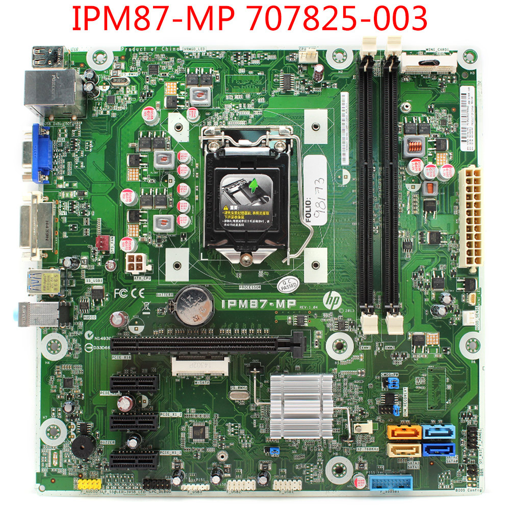 FOR HP MEMPHIS-S IPM87-MP H87 Motherboard 732239-503 732239-603 707825-003 XU