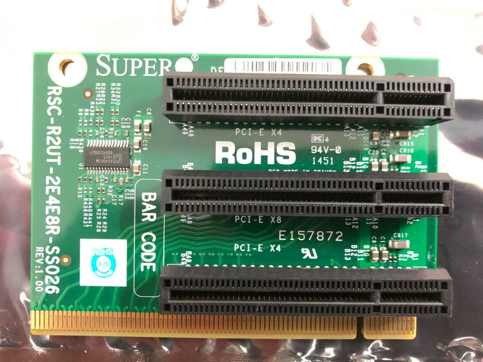 Supermicro RSC-R2UT-2E4E8R-SS026 Riser Card