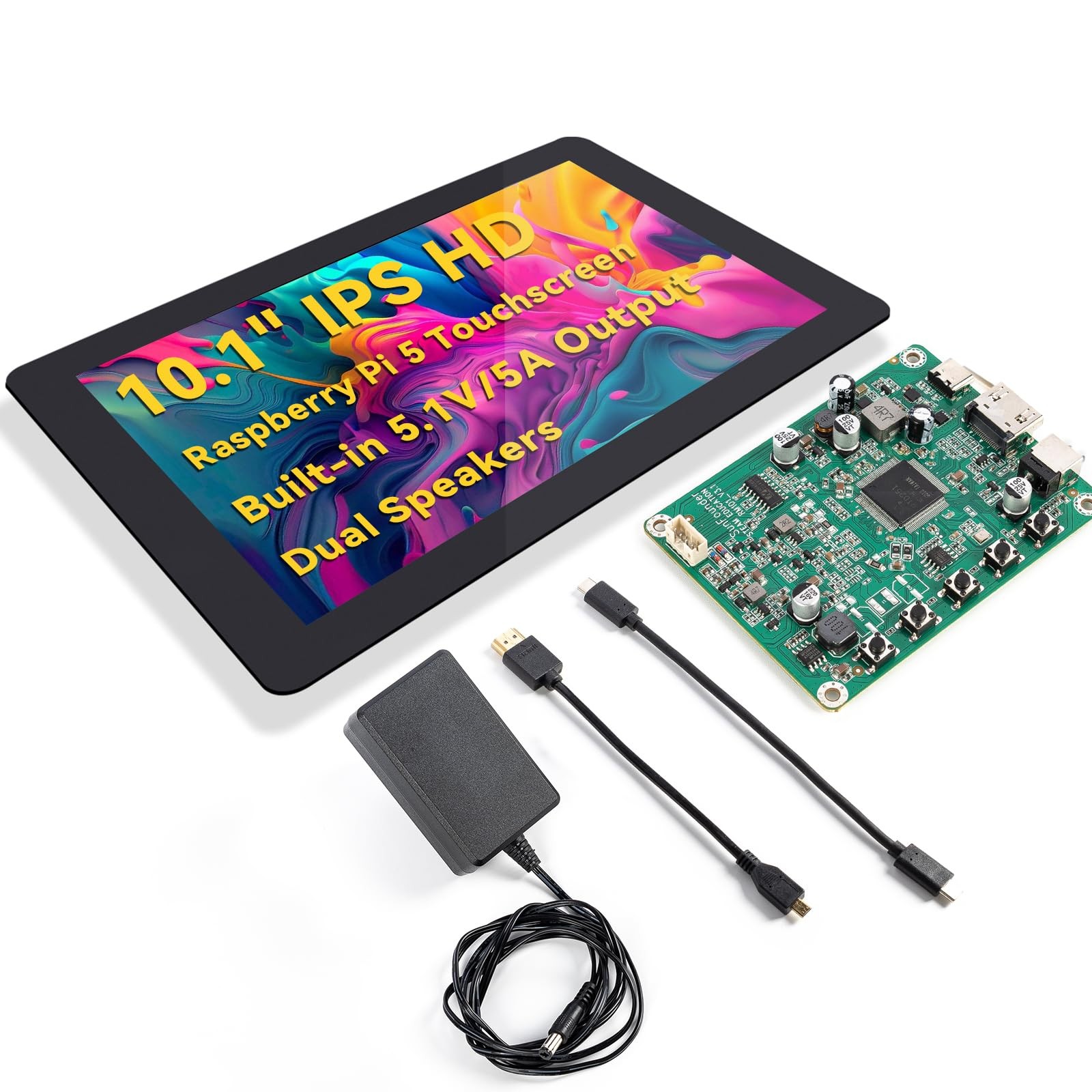 SunFounder Latest 10 Inch DIY Touch Screen All-in-One Solution for Raspberry ...