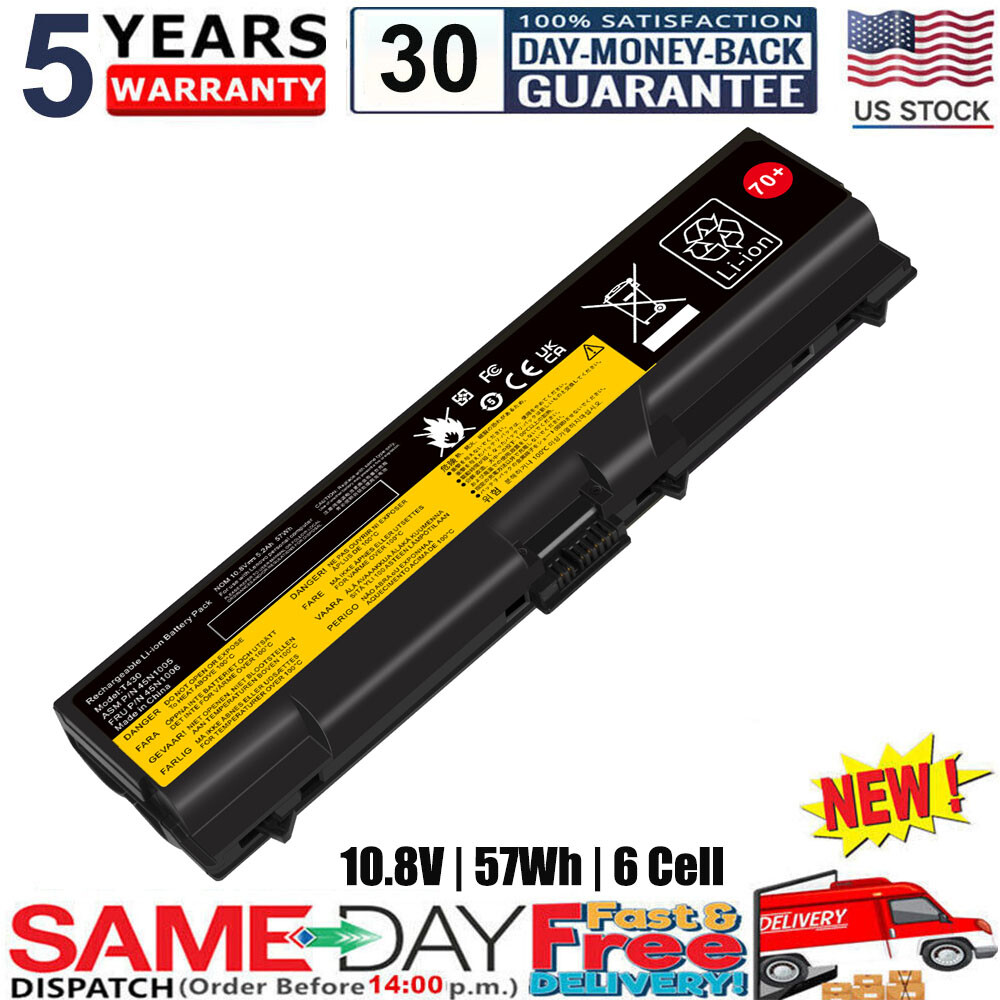 For Lenovo 70+ ThinkPad Battery W530 L430 T430 T530 W530I T430I 0A36303 45N1001