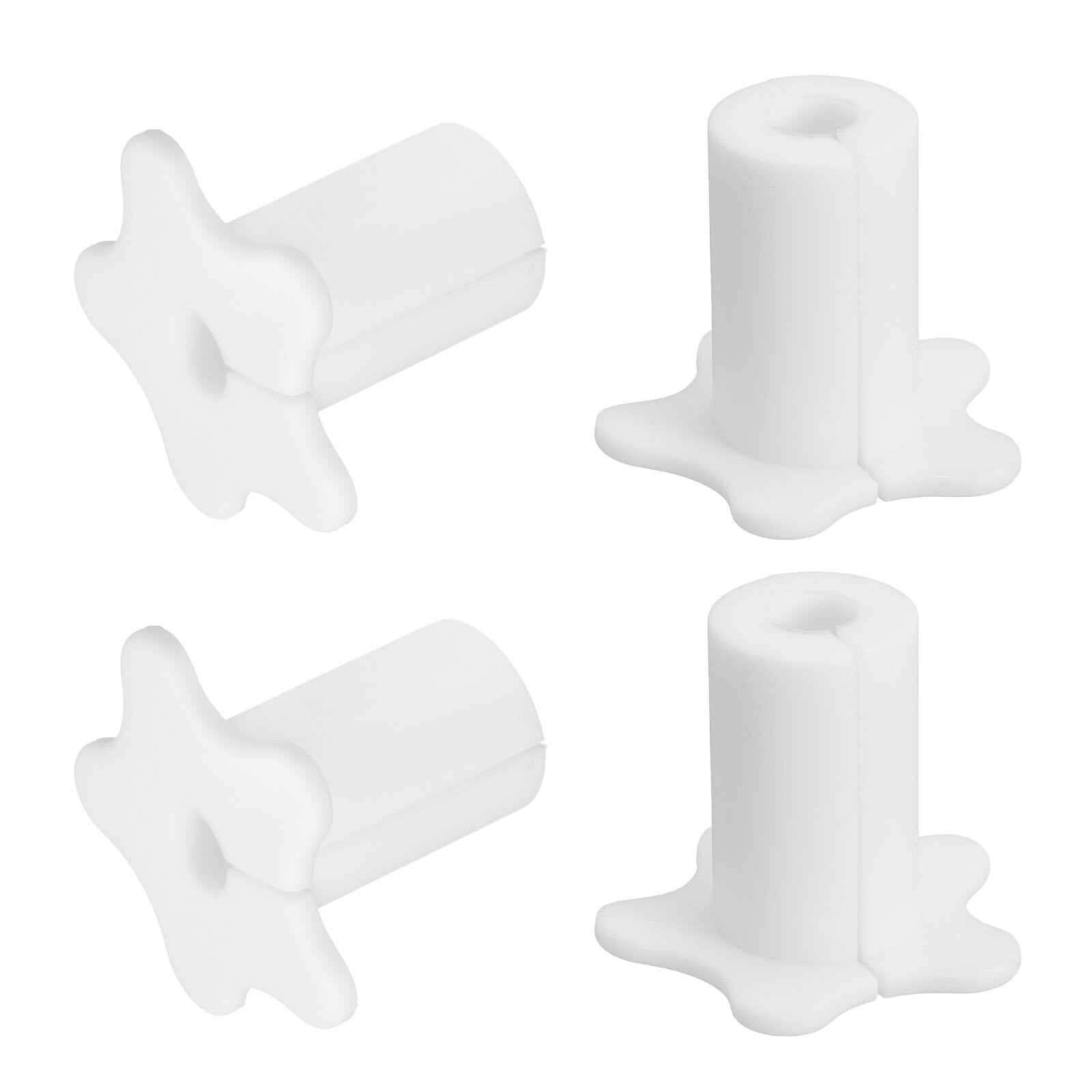 4PCS Wall Cable Grommet for 5/8 Inch Wall Hole (White)