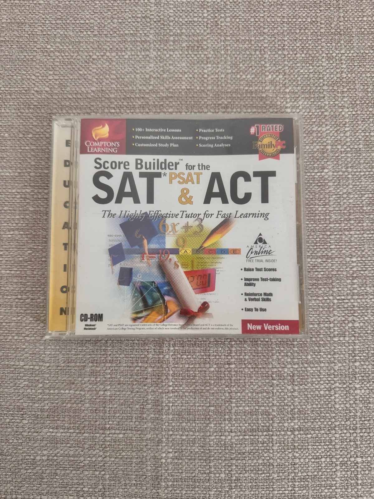 Score Builder for the SAT PSAT ACT PC Mac CD-ROM Software Compton's Learning