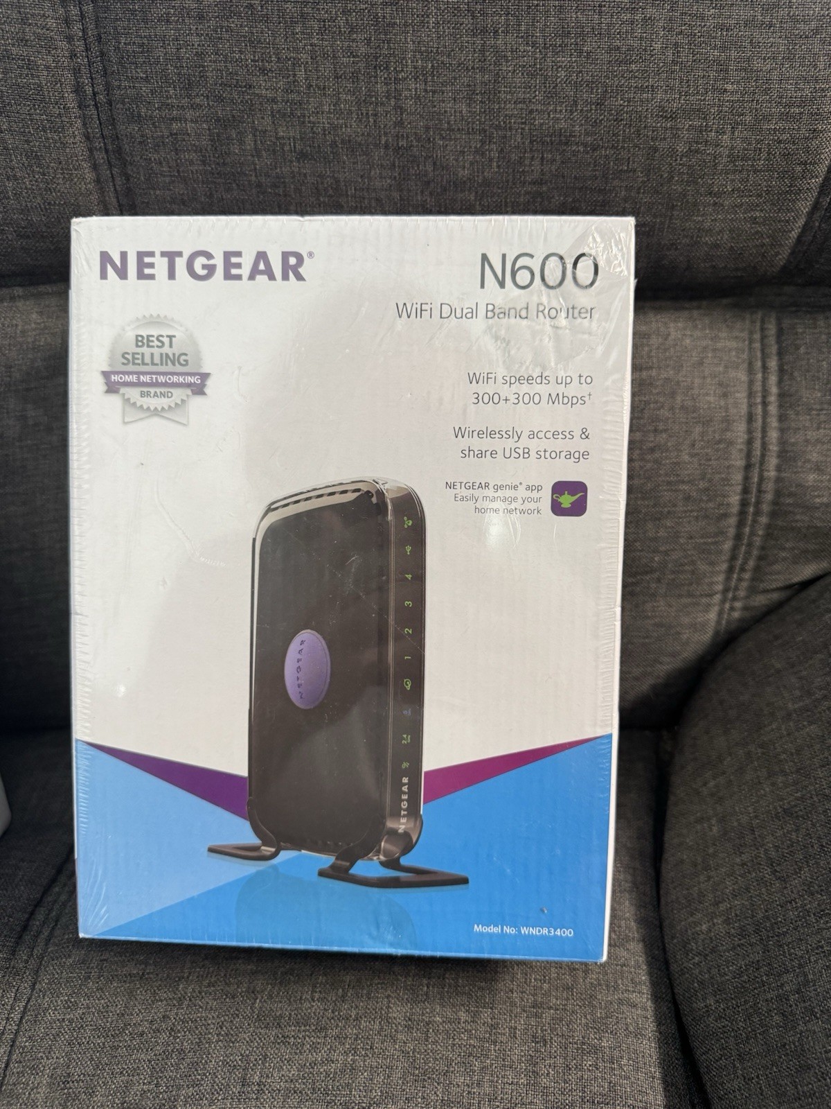 BRAND NEW NETGEAR N600 Dual Band Wi-Fi Router (WNDR3400) FACTORY SEALED
