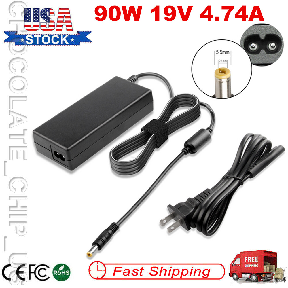 90W AC Adapter Charger For Fujitsu LifeBook L-,N-,P-,T- Series Power Supply Cord