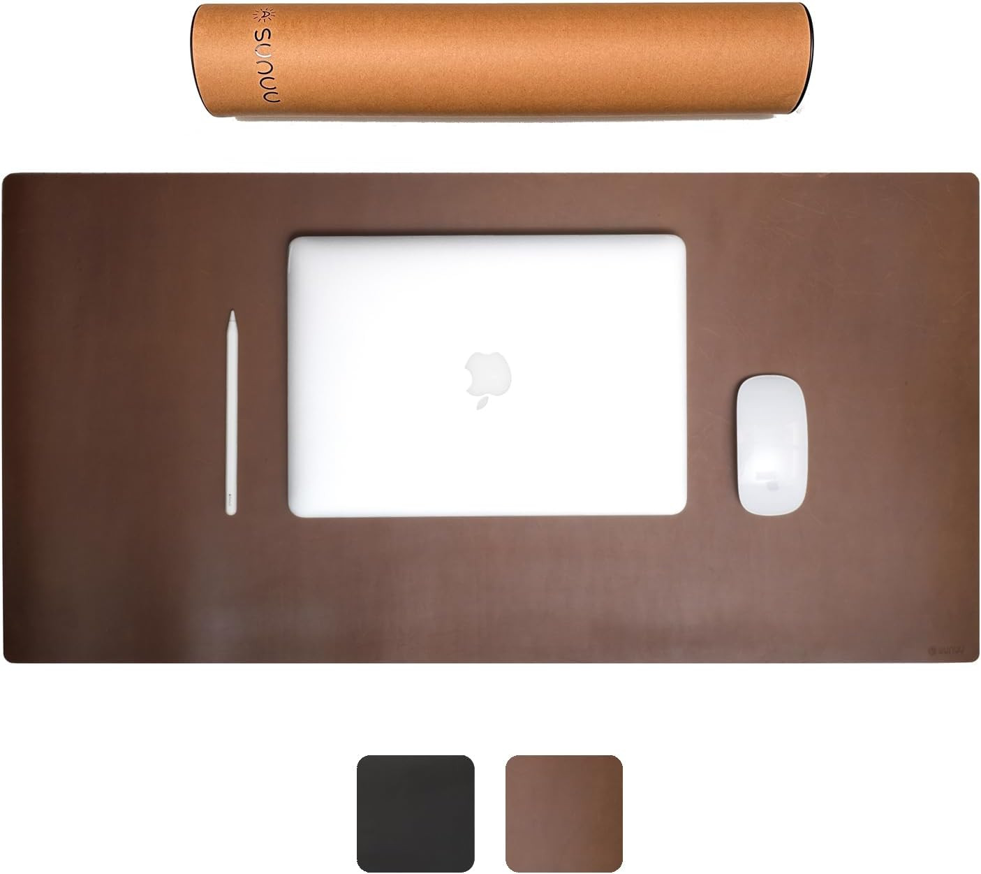 Desk Pad-Premium Full Grain Genuine Leather-Handmade with Cowhide Crazy Horse Le