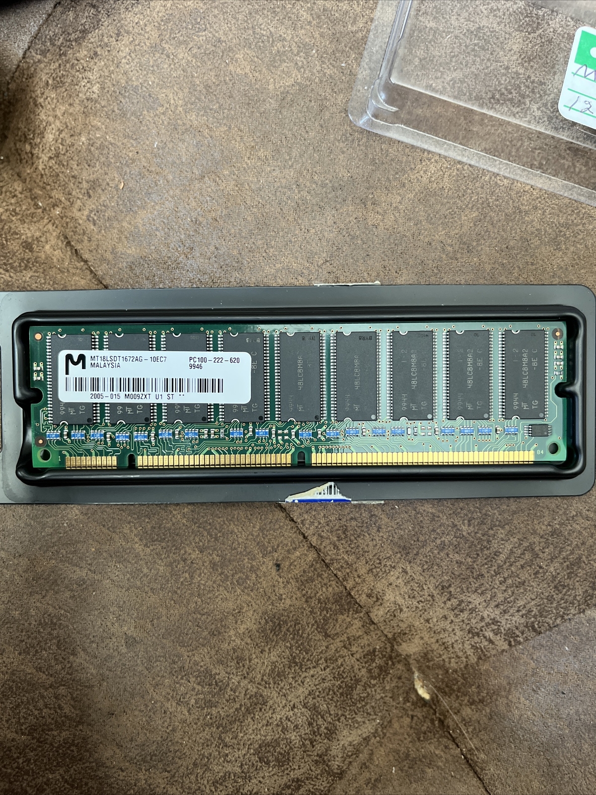 MICRON, DUAL RANK MEMORY MODULE, MT18LSDT1672AG-10EF7, 128MB, 100MHZ