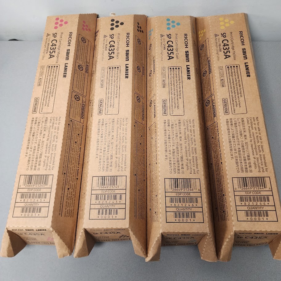 Ricoh SP-C435A Complete Toner Cartridge Set