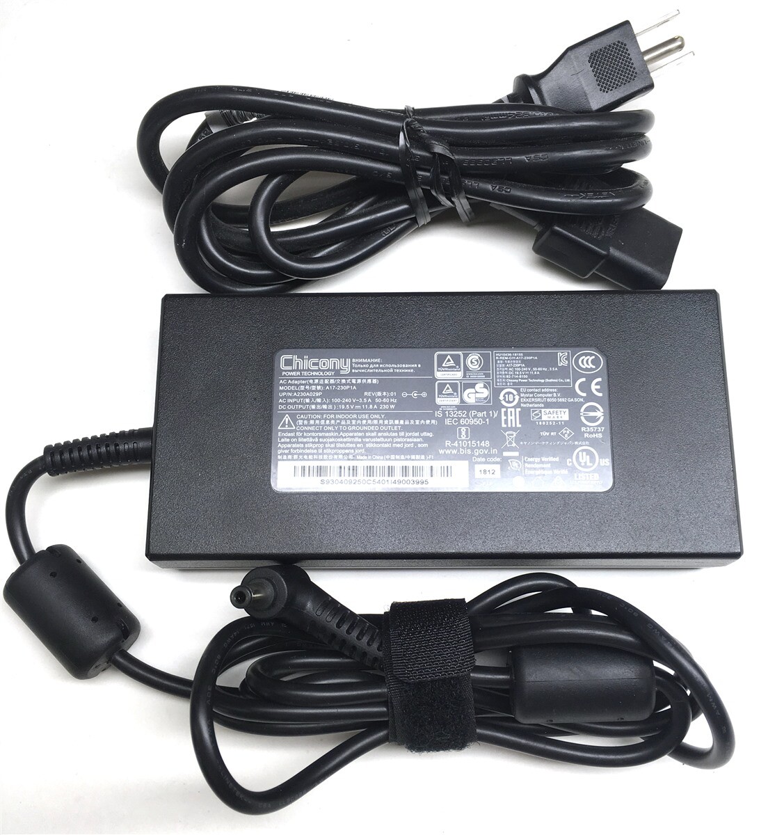 A17-230P1A 230W MSI Chicony Laptop Charger AC Adapter Genuine Power Supply