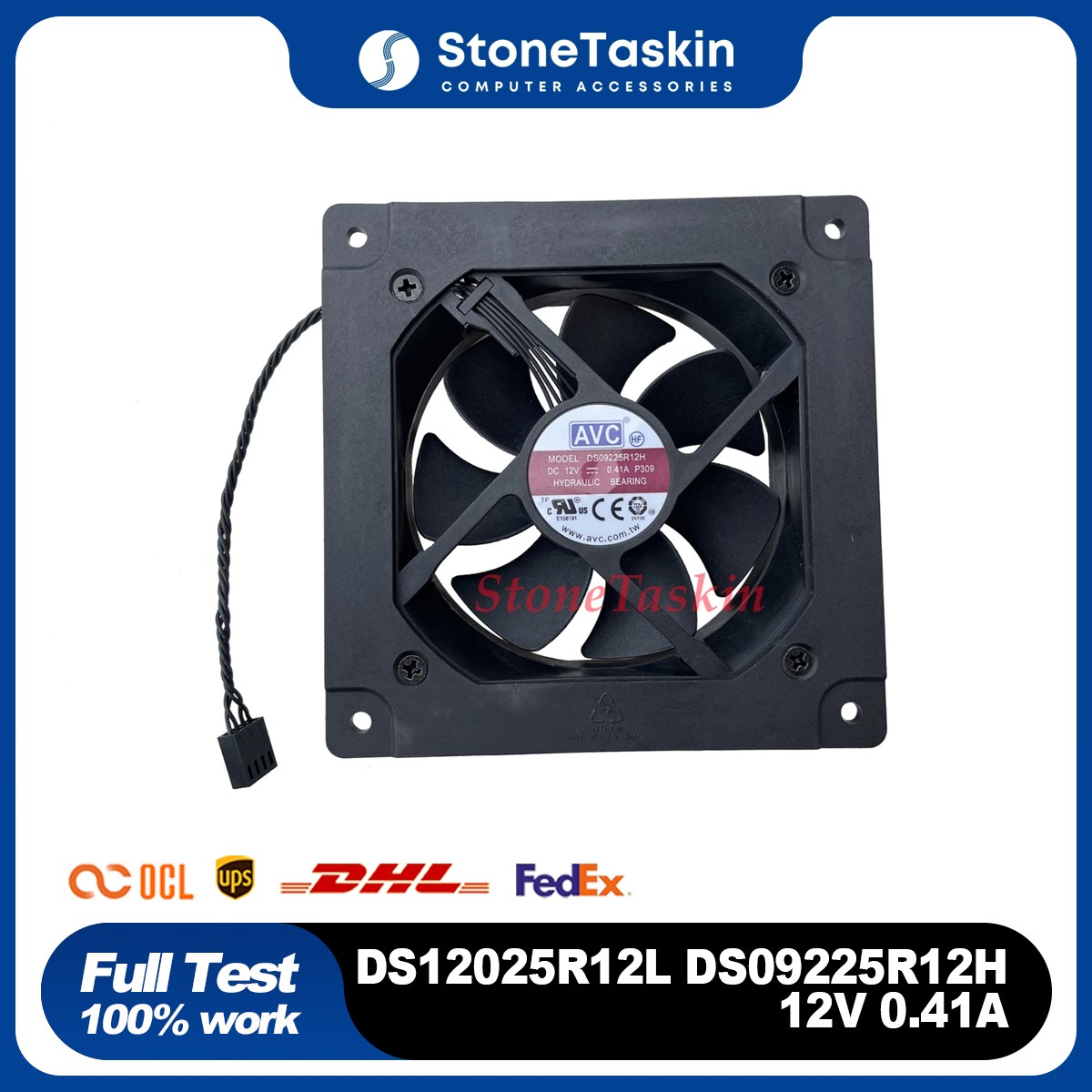 AVC DS09225R12H For desktop PC computer case Cooing fan 12V 0.41A PWM 4pin