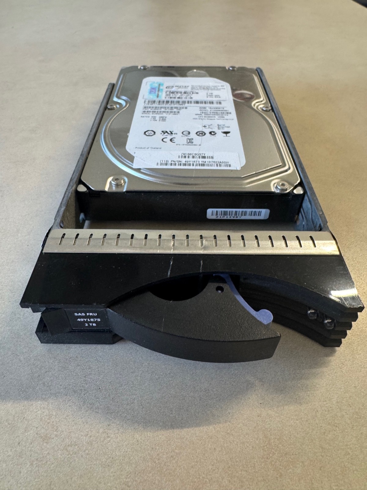 IBM 2TB 7200 RPM 6GB 3.5" SAS HARD DRIVE 49Y1875,49Y1874,49Y1871