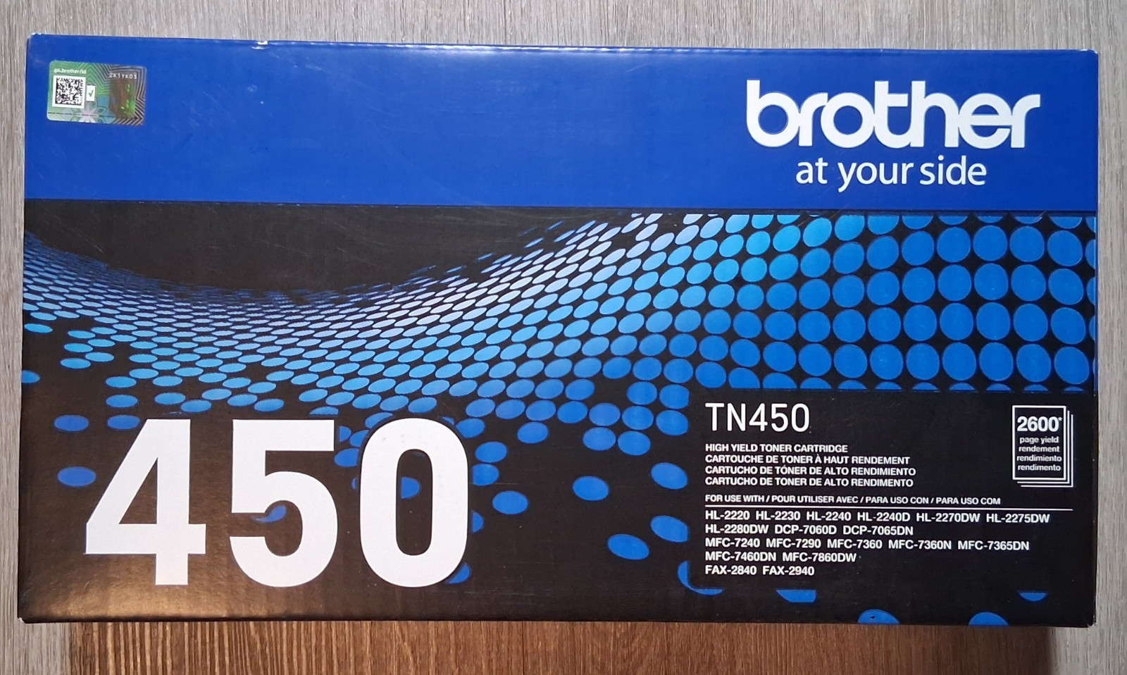 Brother TN-450 High Yield Black Toner Cartridge Genuine OEM BRAND NEW FAST SHIP