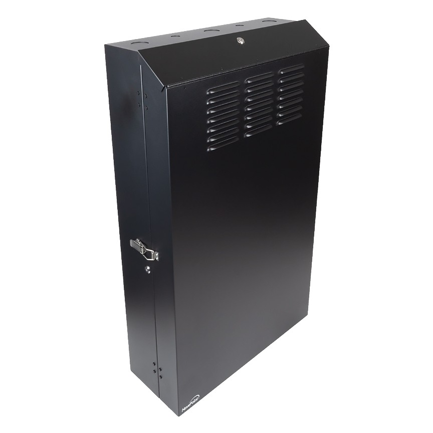 5U Vertical Enclosure Wall Mount Rack Low Profile Cabinet 36" Server Depth Black