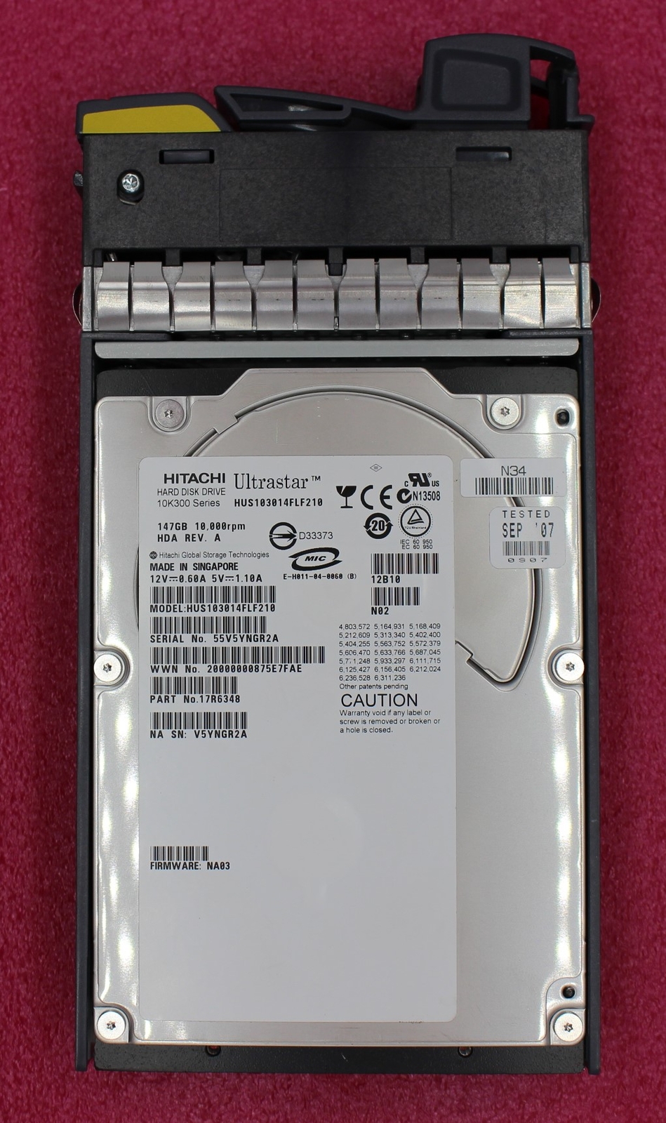 NetApp 146GB FC HDD in Caddy