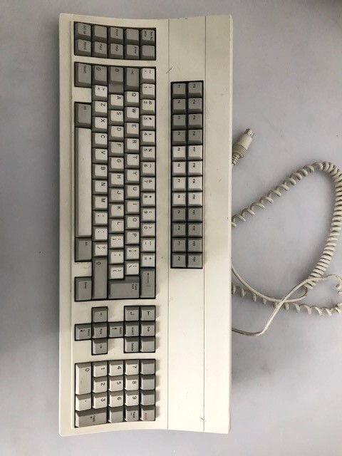 VINTAGE Decision Data Twinax Terminal Keyboard round Connector 122RX43S-305E
