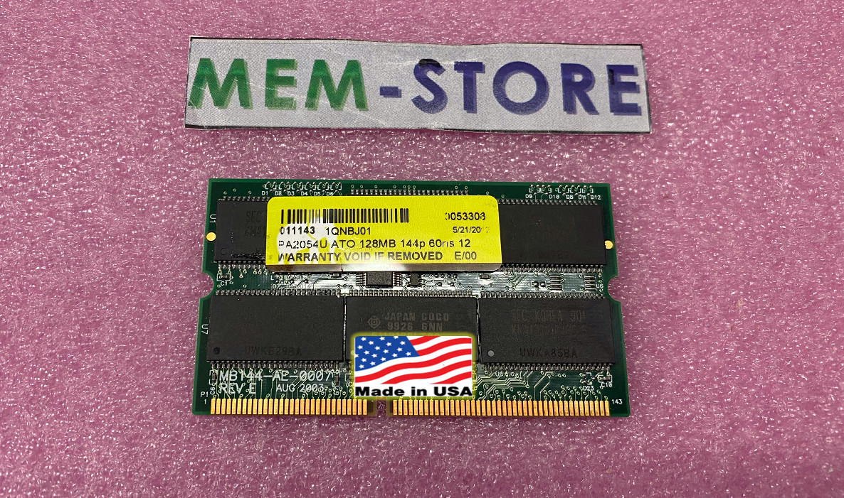 PA2054U 128MB 144pin 60ns EDO SODIMM Memory RAM for Toshiba Laptop 500CDT