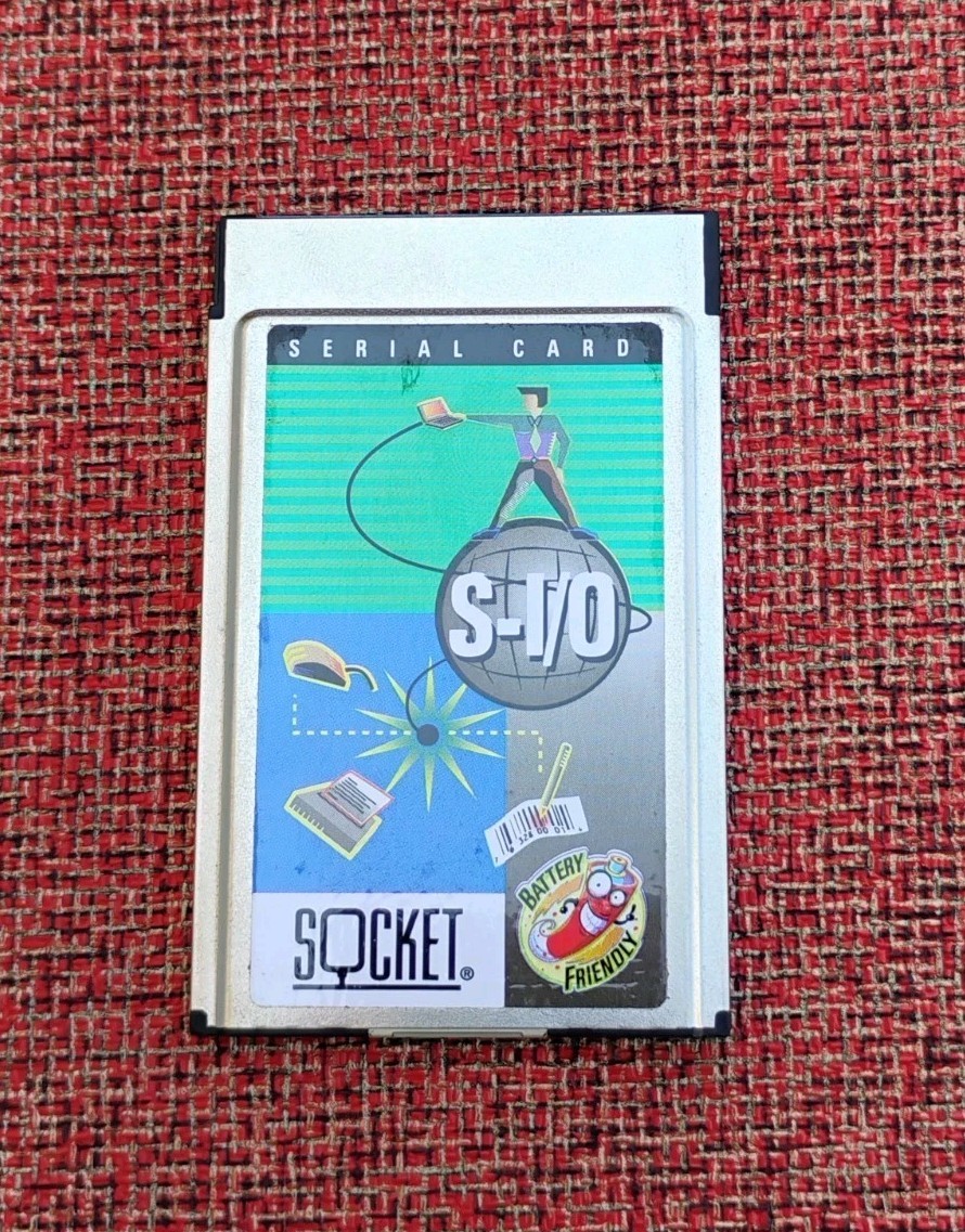 Vintage Socket Serial I/O PCMCIA Card (Model 8010-00012) – Battery Friendly