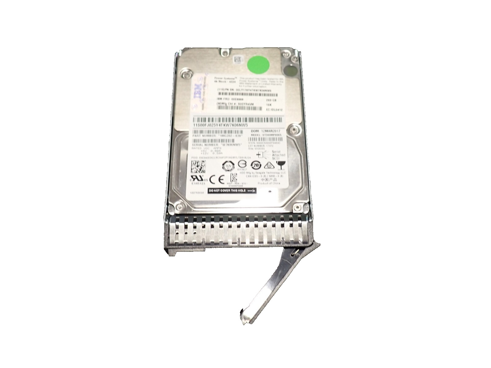 IBM 00E9906 283GB 15K RPM SAS 2.5" inch Hot Swap HDD Internal Hard Disk Drives 
