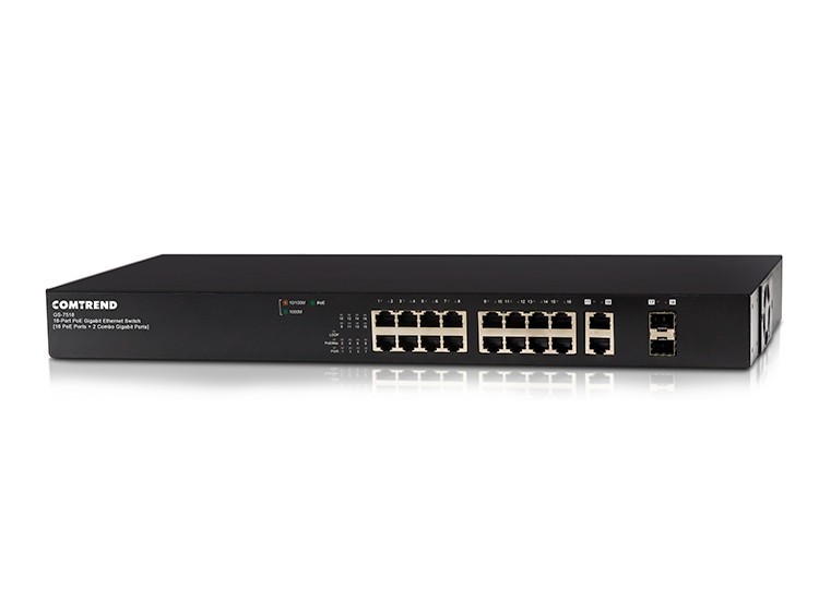 Comtrend 18-Port PoE+ Gigabit Ethernet Switch GS-7518
