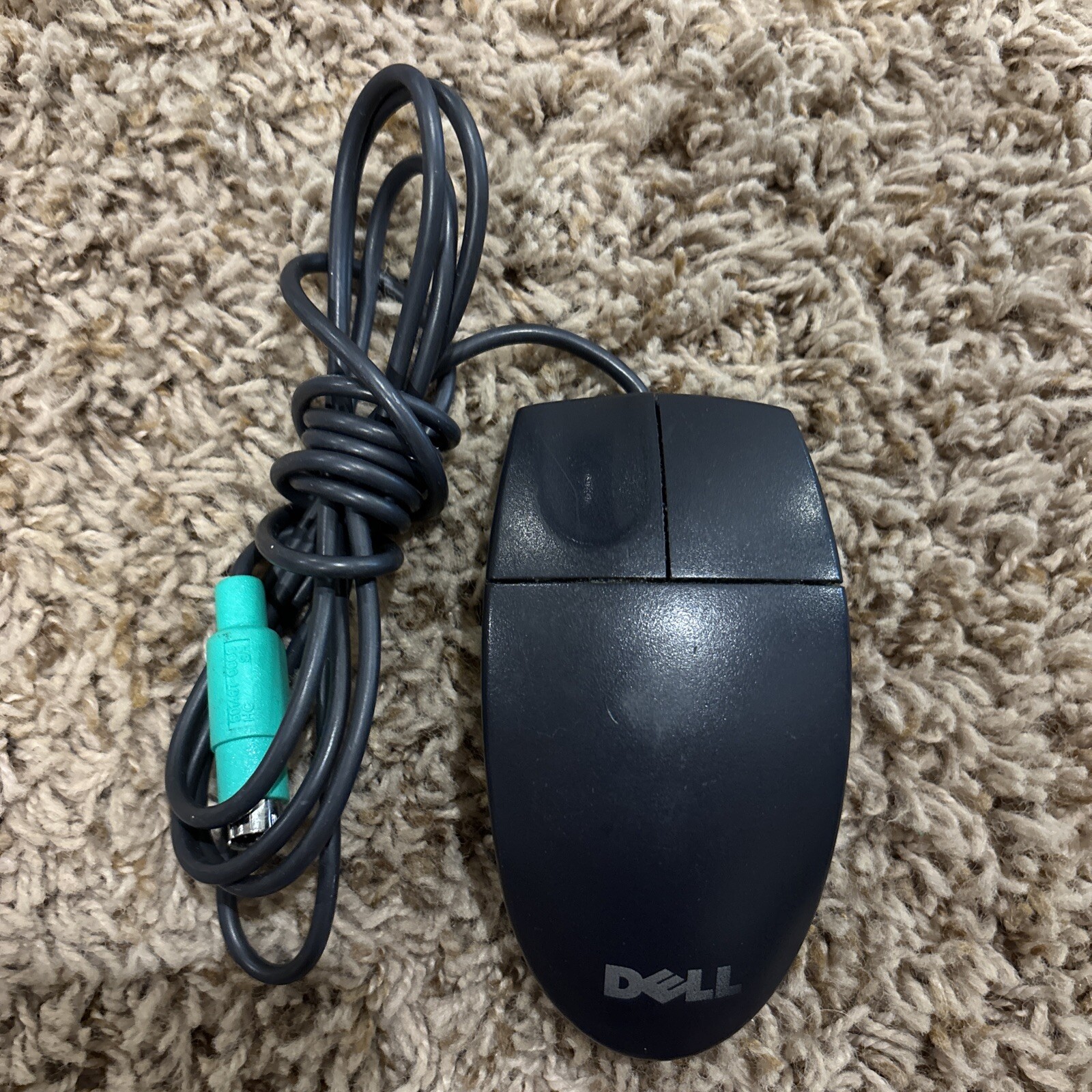 Dell Logitech M-SAW34 Black PS/2 Wired 2 Button Ball Mouse