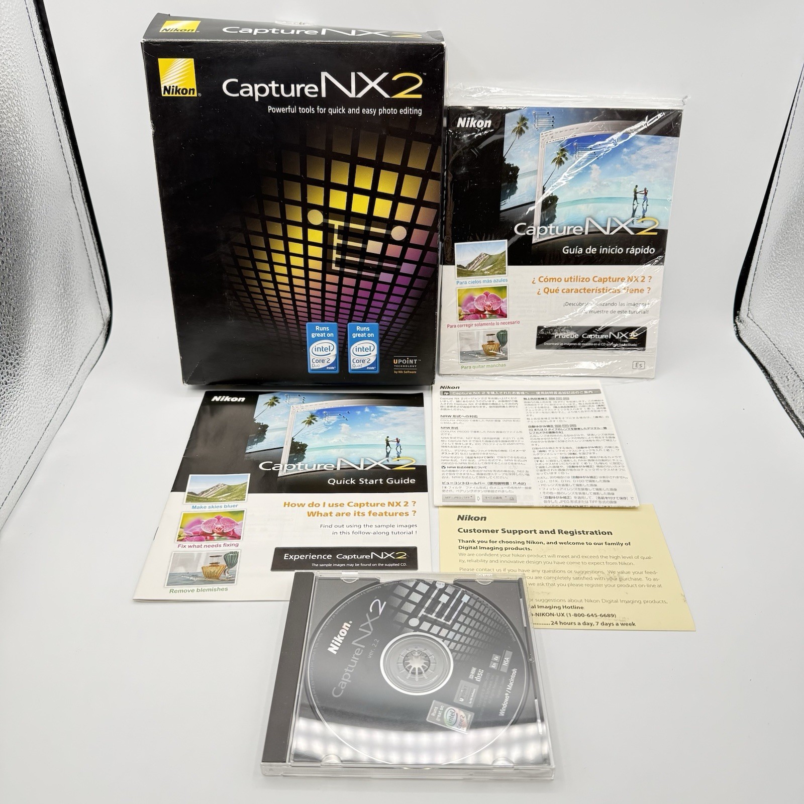 Nikon Capture NX2 (Photo Editing Software Complete W/Key Code) Windows/Mac