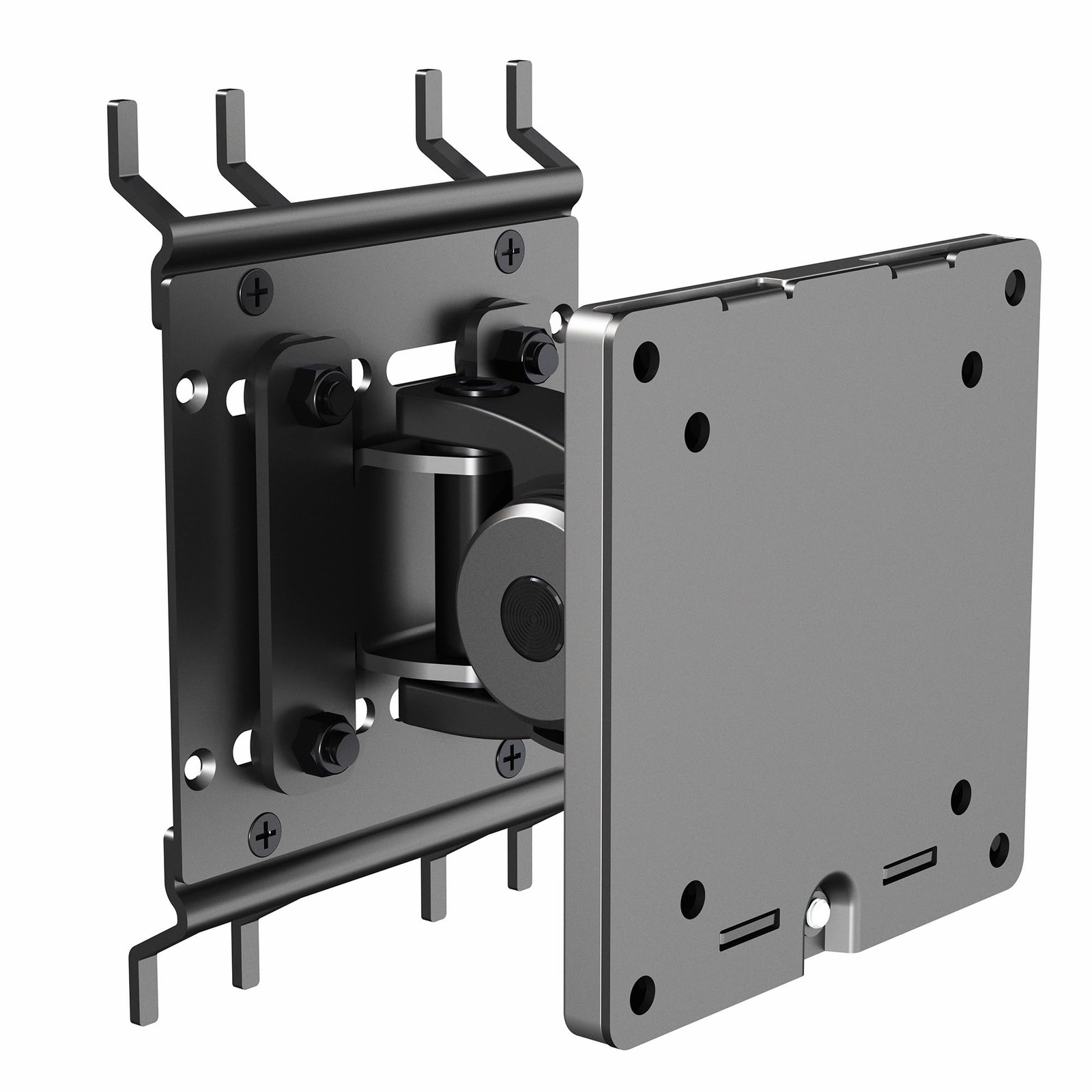 Black Articulating Ultrawide Monitor Pegboard Mount Fits Screens Up To 49 Inch