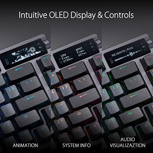 ASUS ROG AZOTH WIRELESS MECHANICAL GAMING KEYBOARD – 75% TKL, TRI-MODE -  BLACK