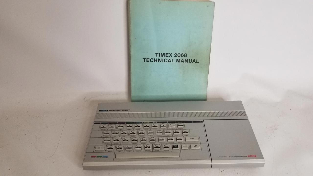 Vintage Timex Sinclair 2068 Computer With Technical Manual