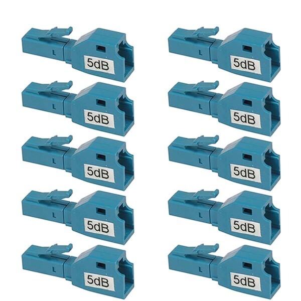 10x 5dB LC Fiber Optic Attenuator Plug-In Connector Single Mode Fixed Optical