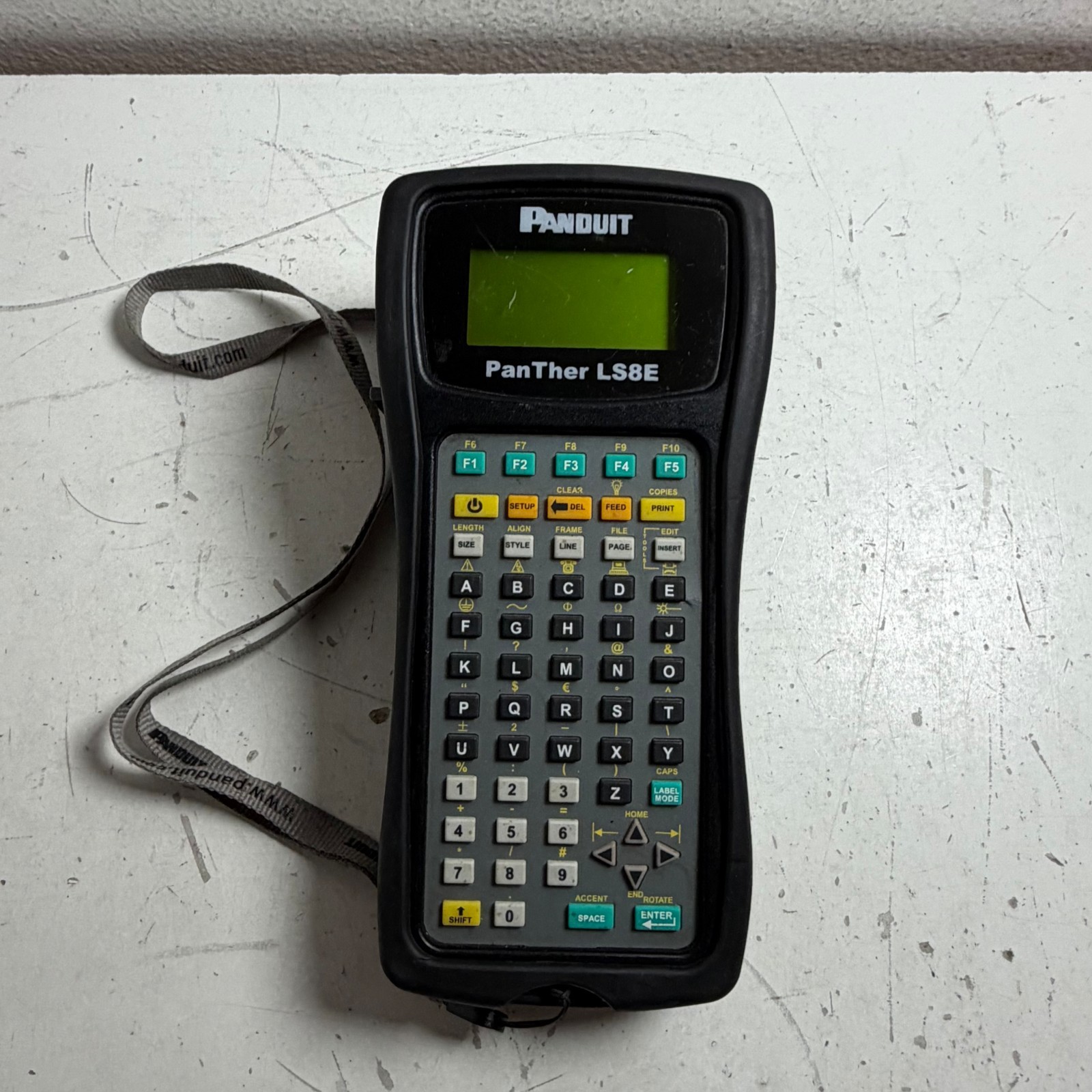 Panduit PanTher LS8E Gray Black Handheld QWERTY keypad Thermal Transfer Printer