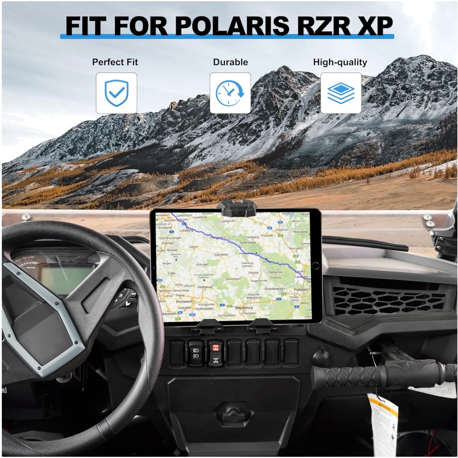 Tablet Mount for Polaris RZR XP 1000 - Black