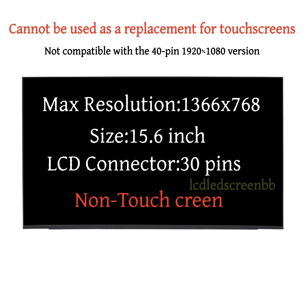For Dell PN 04RRP5 4RRP5 B156XTN08.2 HD 30pin LED LCD Screen