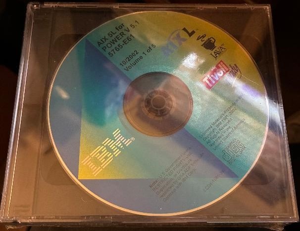 Sealed AIX 5L for Power V5.1 5765-E61 5-CD ROMS 10/2002 IBM Software