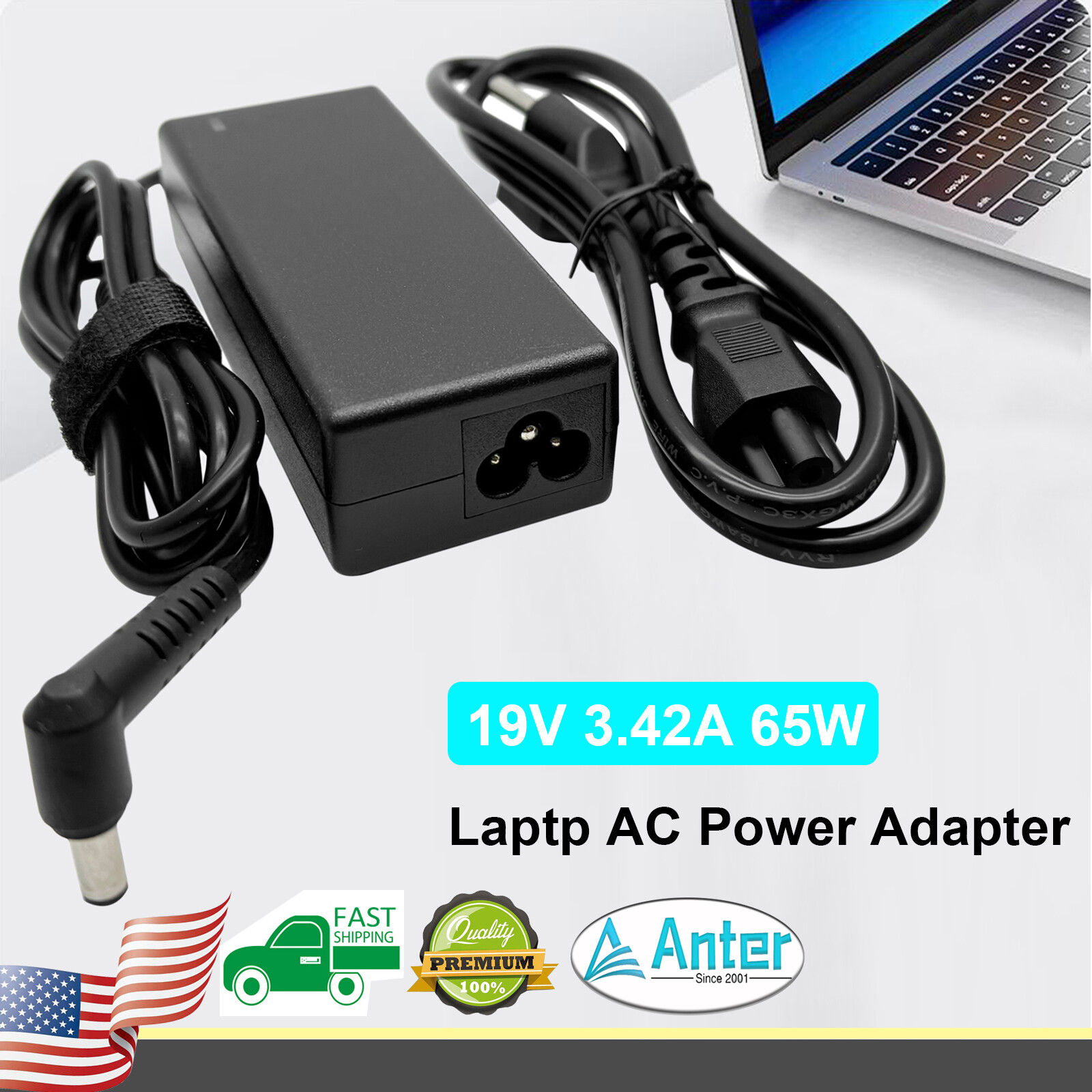 AC Adapter Charger Cord For Toshiba Satellite C855-S5190 C855D-S5116 C855D-S5900
