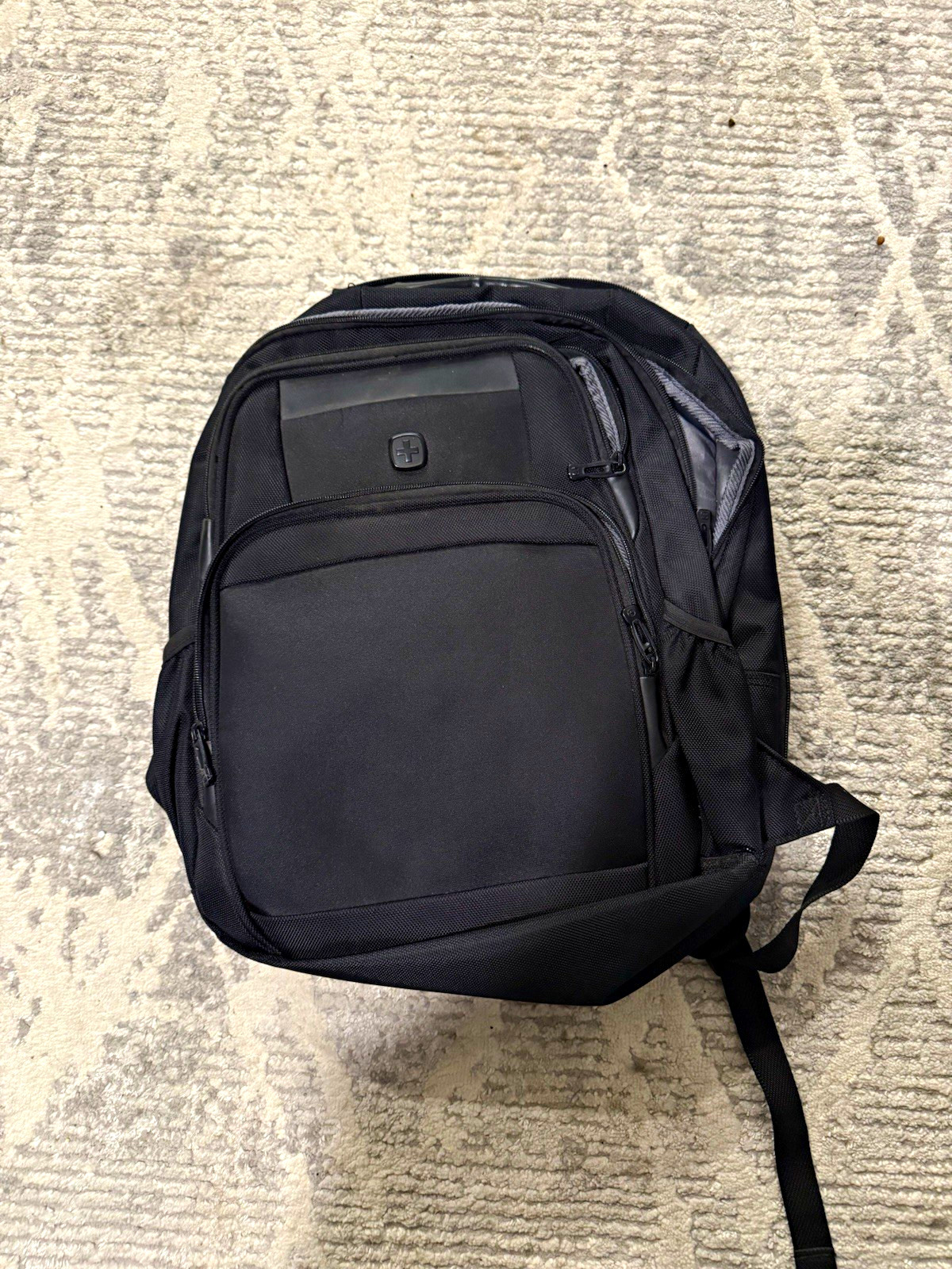 SWISSGEAR ScanSmart Black Nylon Laptop Backpack Padded Fits 15 in Laptop
