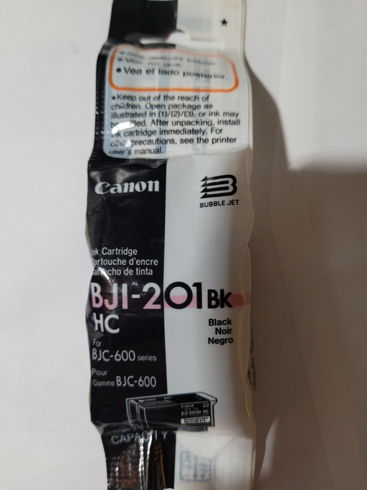 CANON BJI-201BK HC Black Ink Genuine New Sealed
