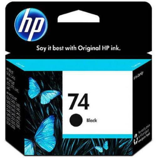 HP #74 CB335WN Genuine Black Ink Cartridge New Box