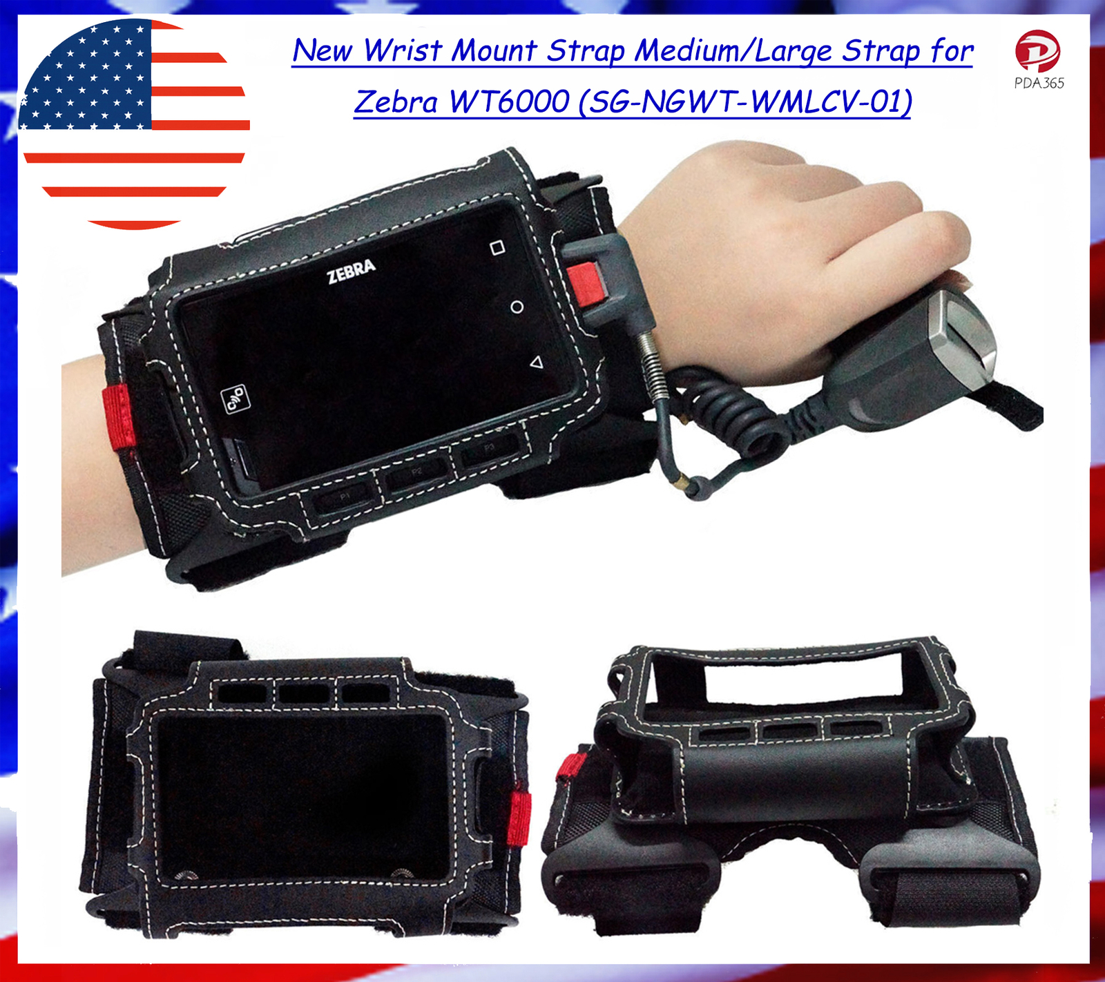 New Wrist Mount Strap Medium/Large Strap for Zebra WT6000 (SG-NGWT-WMLCV-01)