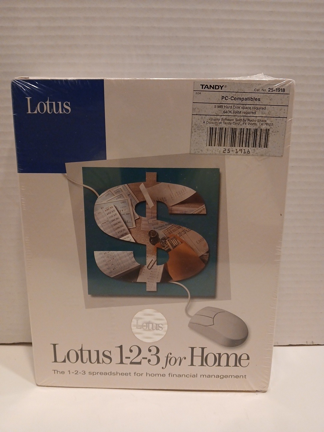 LOTUS 1-2-3 For Home Spreadsheet  DOS Window RELEASE 1.0 1992 Brand New  Sealed