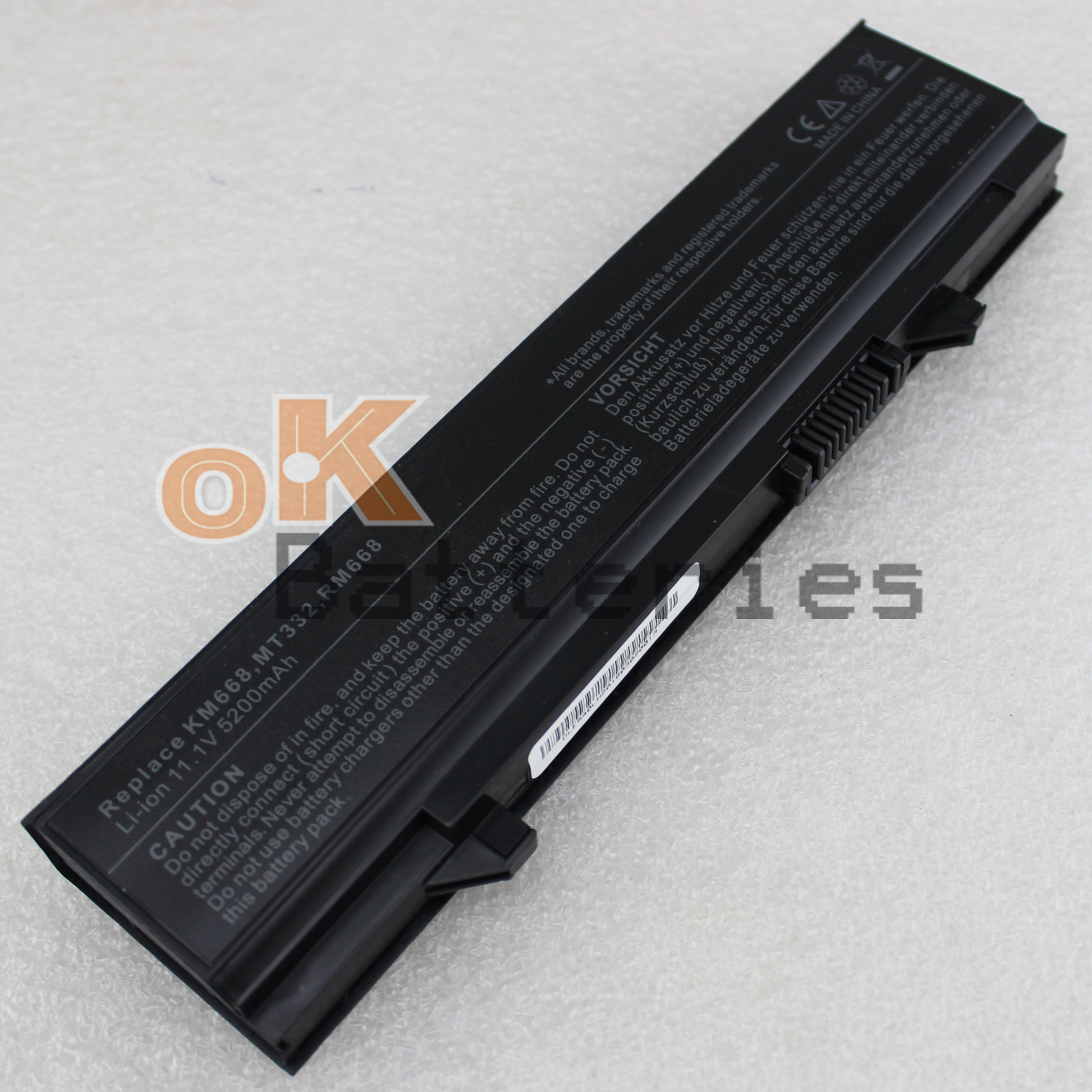 5200mAh Battery For DELL Latitude E5410 WU841 KM771 KM769 312-0902 Laptop 6Cell