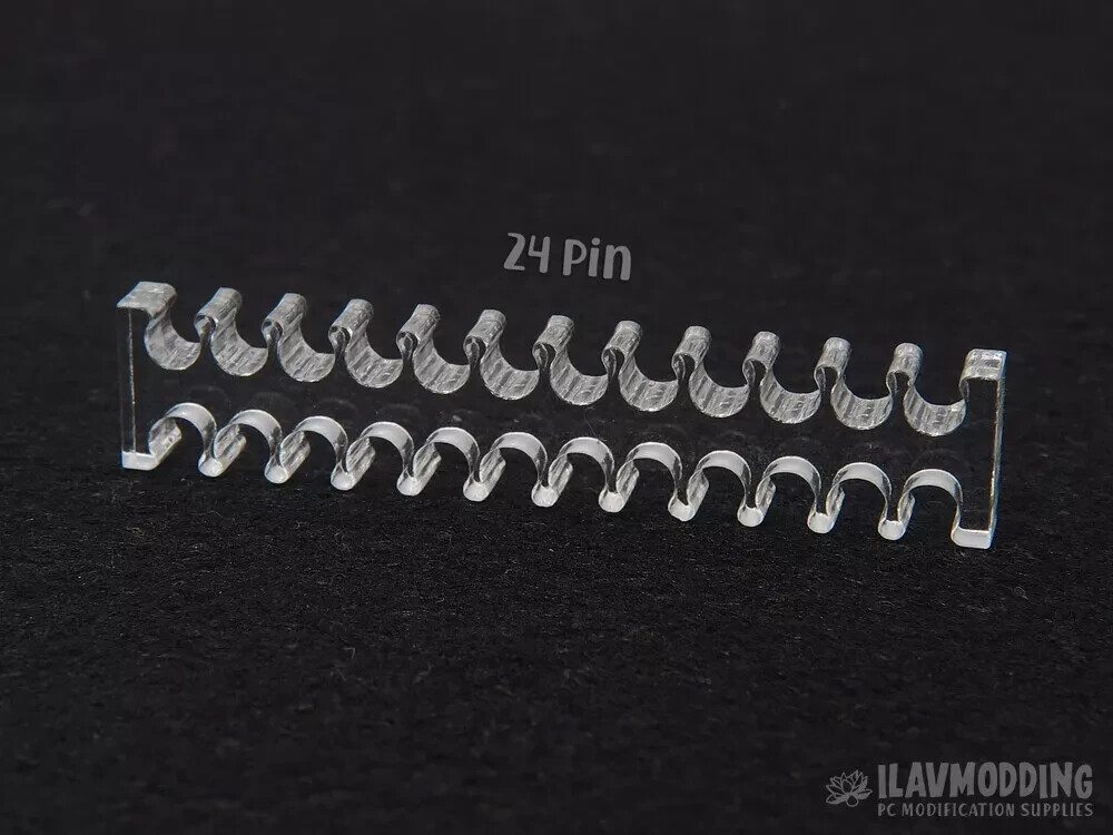 PC Acrylic Cable Combs - CLEAR & BLACK