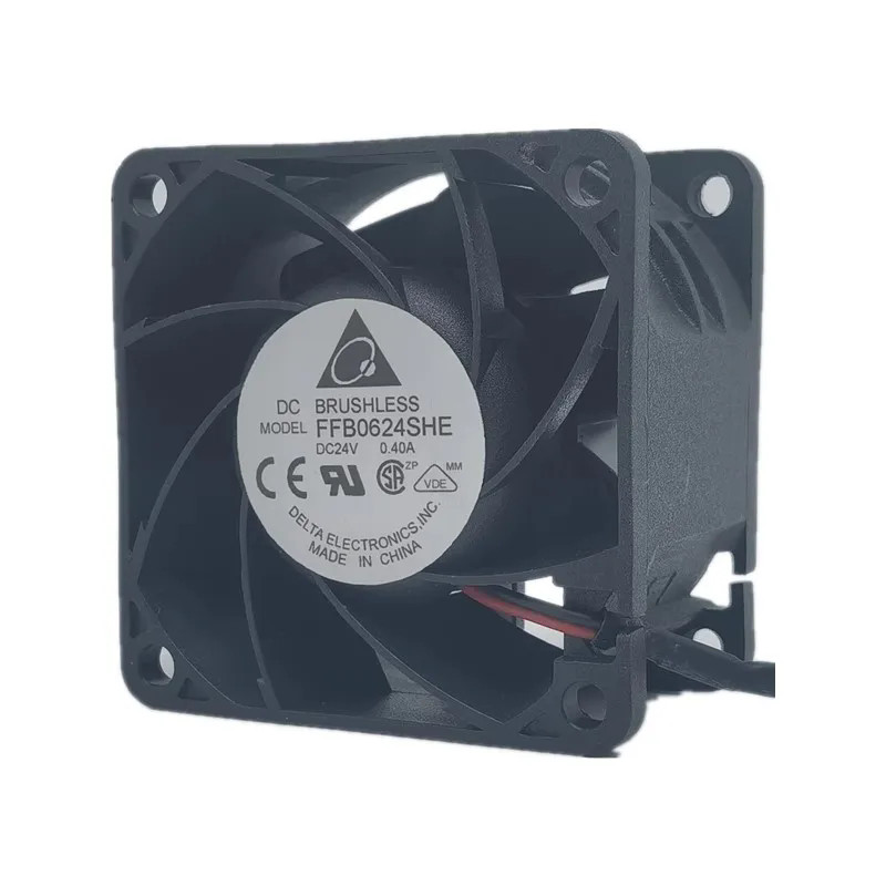 1PCS NEW FFB0624SHE 6038 24V 0.40A 6CM Inverter Fan 2-wire Fast delivery