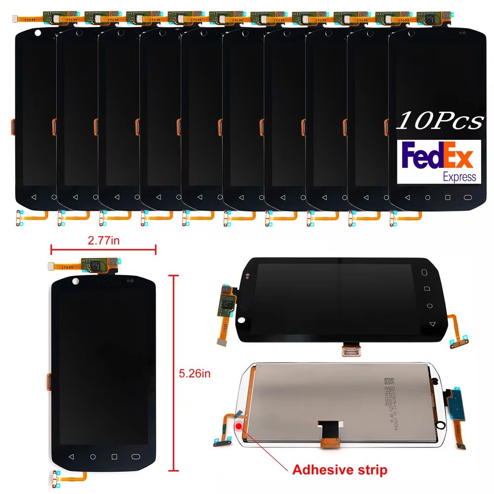 10pcs Android LCD with Touch Digitizer for Zebra TC77